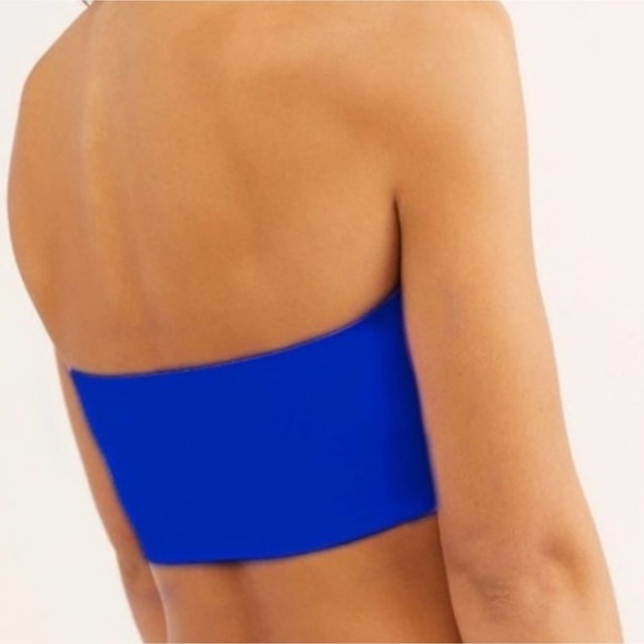 Free People Nina Neo Bandeau Blue Flame Large NWT - Picture 4 of 4